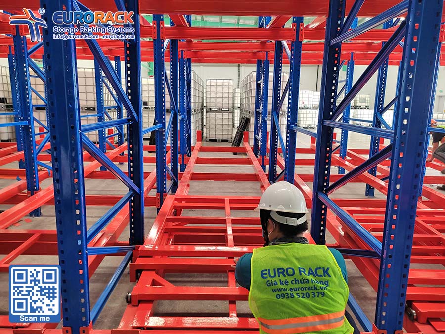 Thành phần cấu tạo của Kệ Pallet Push Back