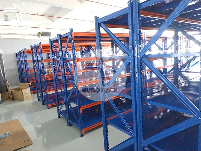 5-tier medium duty warehouse shelving for bulk items