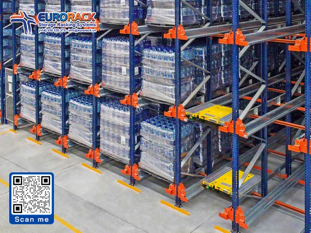 Stockage haute densité avec moins d'allées