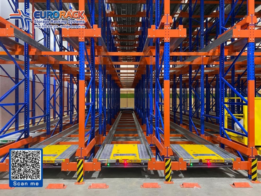 Triển khai hệ thống kệ sâu kết hợp robot shuttle đa năng