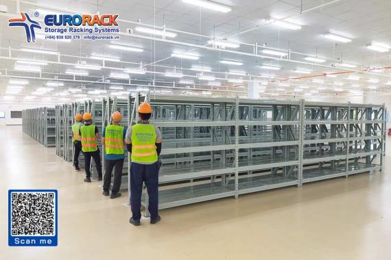 Dự án lắp đặt kệ trung tải hoàn thiện, sẵn sàng đưa vào sử dụng