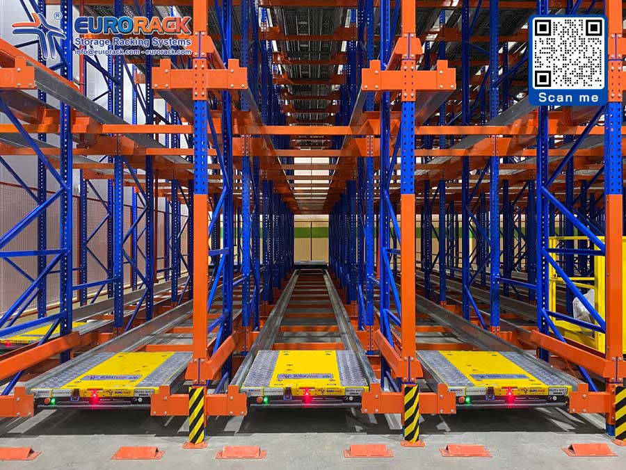 shuttle racking system with shuttle robot warehouse automation