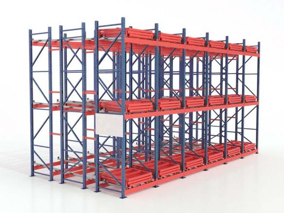 Push Back Racking can load up to 1500kg/pallet